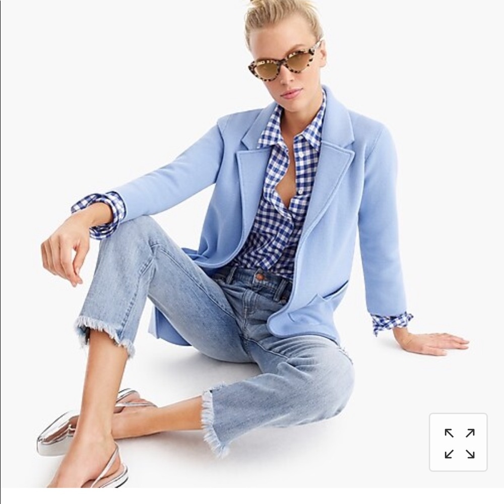 J Crew blazer/ cardigan in blue, sz M